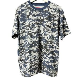 Supreme Men's Navy Digi Camo Short Sleeve Pocket Tee Size Large